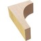 Ekena Millwork 2"W x 4"D x 6"H Classic Huntington Rough Cedar Woodgrain TimberThane Corbel, Primed Tan CORUR02X04X06HUNRCPR - alternate 2